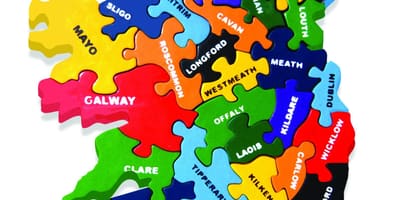 Kart İrlandiya puzzle