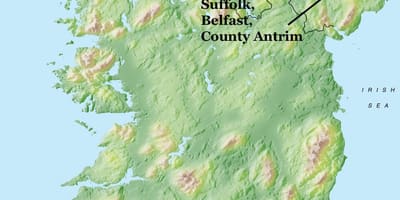 Kart Şimali İrlandiyanın Belfast