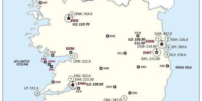 Kart İrlandiya göstərir aeroportların